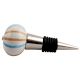 Blue Brown Rays Ceramic Wine Stopper (Pack Of One Piece)